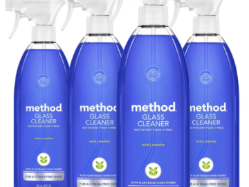 4-Pack Method Mint Glass Cleaner as low as $7.89 After Coupon (Reg. $26.30) + Free Shipping! $1.97/ 28 Oz Bottle!