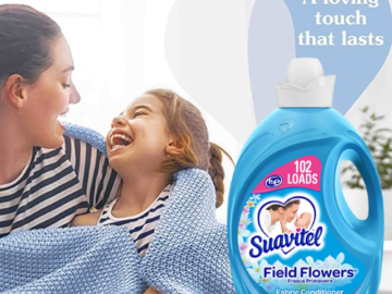 102 Loads Suavitel Liquid Fabric Softener, Field Flowers, 120 fl. oz $5.94 After Coupon (Reg. $11) – 15.2K+ FAB Ratings! – 6¢/Load