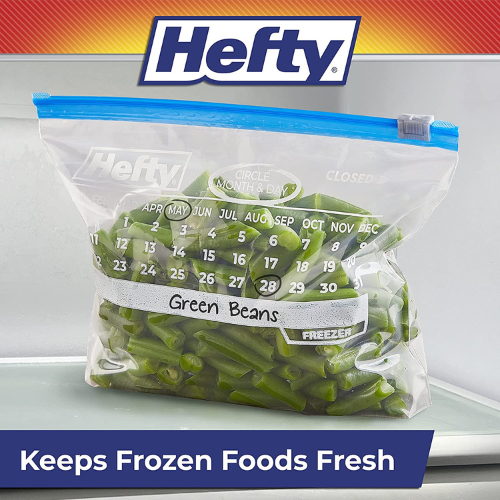 140-Count Hefty Slider Freezer Calendar Bags, Quart Size as low as $9.34 Shipped Free (Reg. $18.99) – 6¢/bag!