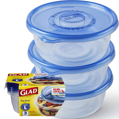 3-Count Set GladWare Big Bowl Food Storage 48-Oz Containers as low as $3.19 Shipped Free (Reg. $8) – $1.06/Container w/ Lid