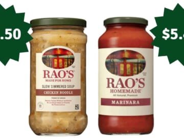 Rao’s Coupon | $5.49 Pasta Sauce & $2.50 Soup