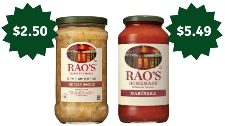Rao’s Coupon | $5.49 Pasta Sauce & $2.50 Soup