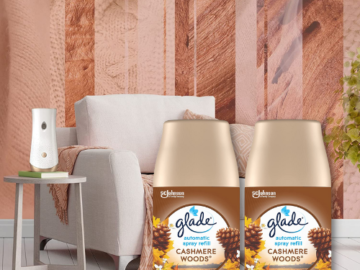 2-Count 6.2-Oz Glade Automatic Spray Refill (Cashmere Woods) as low as $5.70 After Coupon (Reg. $10) + Free Shipping! $2.85/6.2 Oz canister!