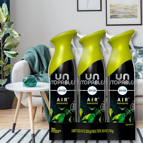 3-Pack Febreze Unstopables Air Effects Odor-Fighting Air Freshener Paradise as low as $5.13 After Coupon (Reg. $10.41) + Free Shipping! $1.71/8.8 oz. Aerosol Can!