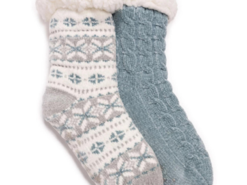 2 Pairs Muk Luks Cabin Socks for Women $11.97 (Reg. $13.97) – $5.99/pair!