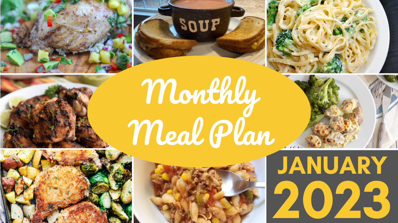 Southern Savers FREE January 2023 Monthly Meal Plan