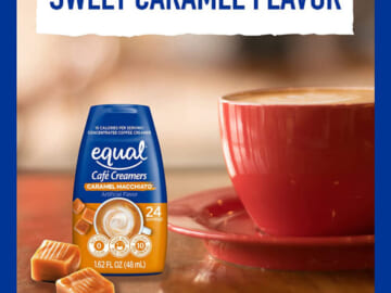 6-Pack EQUAL Café Coffee Creamers Caramel Macchiato $31.73 After Coupon (Reg. $34.73) – $0.22/Serving + Free Shipping – Low-Calorie Coffee Creamer