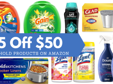 Amazon | $15 off $50 Household Purchase