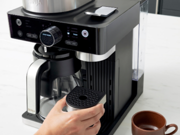 Today Only! Ninja Espresso & Coffee Barista System, Single-Serve Coffee & Nespresso Capsule Compatible $179.99 Shipped Free (Reg. $249.99) – 12-Cup Carafe, Built-in Frother!