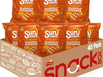 40-Count Sunchips Multigrain Harvest Cheddar Snacks as low as $19.80 Shipped Free (Reg. $23.29) – 50¢/ 1 Oz Bag!