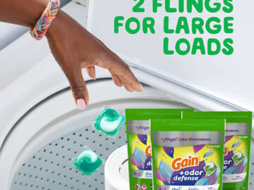 111-Count Gain Flings 3-in-1 Laundry Detergent Soap Pacs as low as $18.02 After Coupon (Reg. $32.97) – $0.16/pac + Free Shipping!