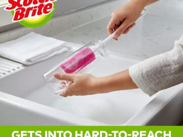 Scotch-Brite Water Bottle Scrubber as low as $2.80 Shipped Free (Reg. $10.85) – Safe On Glass, Plastic and Stainless Steel
