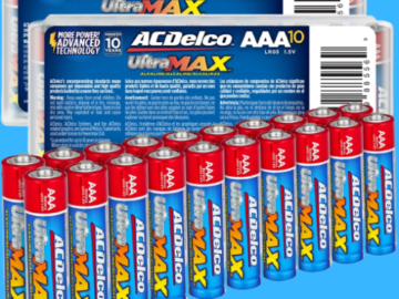 FOUR Sets of 20-Count UltraMAX AAA Batteries as low as $8.99 EACH Set (Reg. $10) + Free Shipping! 45¢ per Battery + Buy 4, Save 5% + 10-Year Shelf Life!