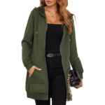 You’ll love this cozy Zip Up Hoodies Fleece Tunic Sweatshirt for only $25.98 After Code (Reg. $39.97) – Available in 7 different colors to satisfy any look!