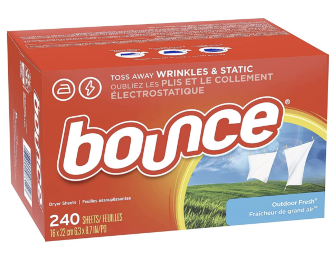 Bounce Fabric Softener Dryer Sheets, 240-Count for just $6.40 shipped!