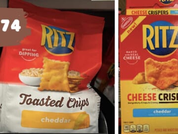 $1.74 Ritz Cheese Crispers or Toasted Chips at Kroger