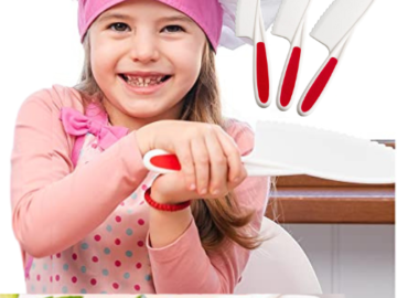 Set of 3 Kid-Safe Knives for Real Cooking $10.44 After Coupon (Reg. $14.91) – 3.4K+ FAB Ratings! – $3.48/Knife – 3 Sizes