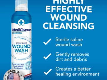 MediCleanse First Aid Sterile Saline Wound Wash, 7.4 Oz Spray $7.74 After Coupon (Reg. $10.34)