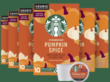 60-Count Starbucks Keurig K-Cup Pumpkin Spice Coffee Pods $23.70 (Reg. $42.87) – 40¢/Pod!