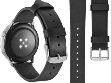 Platinum Leather Band for Samsung Galaxy Watch $7.99 (Reg. $40) – A Best Buy Brand!
