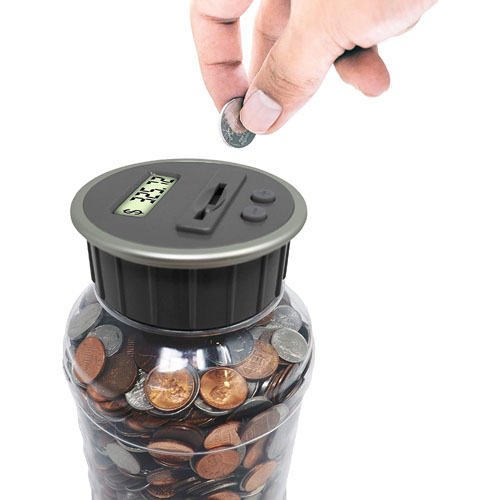 Digital Coin Bank, Savings Jar, and Piggy Bank $11.89 (Reg. $40) – FAB Ratings! Automatic Coin Counter