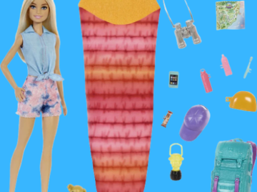 Barbie It Takes Two “Malibu” Camping Doll with Pet Puppy $12.49 (Reg. $23) – Includes 10+ Accessories!