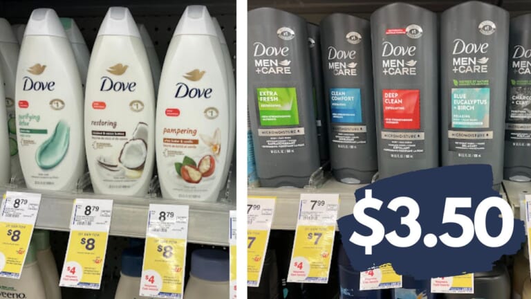 Get Dove & Dove Men’s Body Wash for $3.50 at Walgreens!