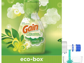180-Loads Gain Eco-Box Original Scent Liquid Fabric Softener as low as $8.53 After Coupon (Reg. $14) + Free Shipping! 5¢/Load