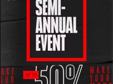 Under Armour’s Semi-Annual Event with Up to 50% off