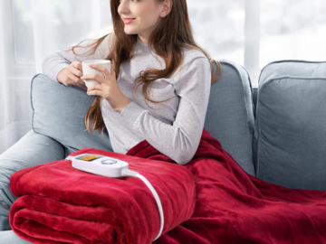 Heated Electric Blanket $29.99 After Code (Reg. $54.99) + Free Shipping – with 10 Heating Levels 3 Auto-Off Timer!