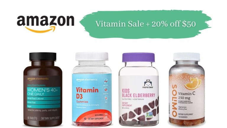 BIG Savings on Amazon Brand Vitamins