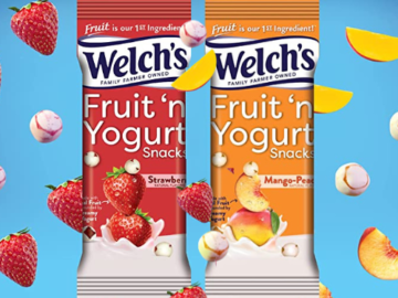 20-Count Welch’s Fruit ‘n Yogurt Snacks Variety Pack, 1.8 oz Bags $23.99 After Coupon (Reg. $30) + Free Shipping – $1.20/Bag – Strawberry & Mango Peach – Gluten Free