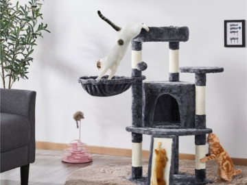 Your cats are sure to love  this Yaheetech Professional 42-in Cat Tree for just $52.99 Shipped Free (Reg. $58.99) – FAB Ratings!