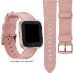 Platinum Leather Watch Band for Fitbit Versa $7.99 (Reg. $34.99) – FAB Ratings + Includes 3 months of Google One 100 GB for New Subscribers Only!