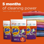 TWO 111-Count Packs Tide Pods Laundry Detergent Pacs, Spring Meadow as low as $23.79 (Reg. $35.49) + Free Shipping – 21¢/Pod – HE Compatible + Save $15 when you buy $50 of select items
