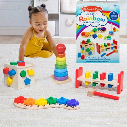 Set of 4 Melissa & Doug Wooden Classic Rainbow Learning Toys $18.41 (Reg. $29.97) – $4.60/Set