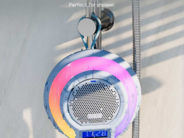 Today Only! AquaEase Bluetooth IPX7 Waterproof Wireless Shower Speaker $29.59 Shipped Free (Reg. $39.99) – 18H Playtime!