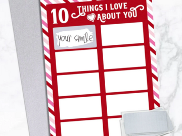 10 Things I Love About You Valentine Scratch Off Card only $9.99 shipped!