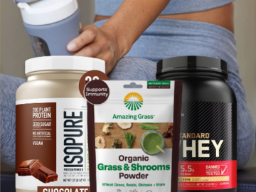 Today Only! Whey, Plant Protein & Greens Blends from Optimum Nutrition, Amazing Grass & more from $13.49 (Reg. $17.99)