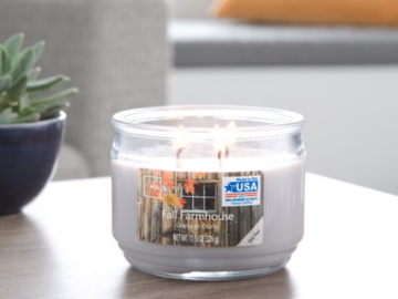 Mainstays Fall Farmhouse Scented 3-Wick Christmas Holiday Jar Candle, 11.5 oz. $3.33 (Reg. $5.91) – Helps improve concentration, mood, and positive thinking!