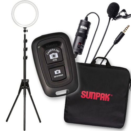 Today Only! 12″ Bi-Color Ring Light Kit $59.99 Shipped Free (Reg. $109.99) – with Microphone and Bluetooth Remote for Smartphones and Compact Cameras