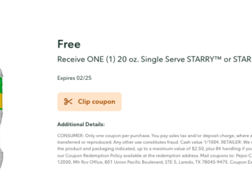 New Publix Digital Coupon | FREE Starry or Starry Zero