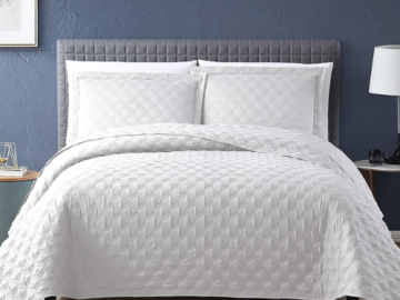 2-Piece Twin Lightweight Soft Coverlet Modern Style Quilted Bedspread Set $16.99 After Coupon (Reg. $55.99) – FAB Ratings!