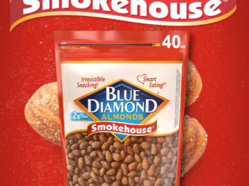 Blue Diamond Almonds Smokehouse Flavored Snack Nuts, 40 Oz Resealable Bag as low as $9.30 Shipped Free (Reg. $21.12) – A flavorful snack that is both Gluten Free and Kosher!