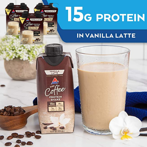 12 Count Atkins Iced Coffee Protein Shake, Vanilla Latte, 11 Fl Oz as low as $10.46 Shipped Free (Reg. $14.58) – 87¢ each – Gluten Free & Keto Friendly