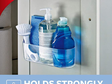 Command Large Clear Caddy with 4 Indoor Strips $6.79 (Reg. $9.77) – Holds Up to 4lbs & Removes Cleanly