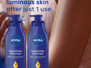 2-Count NIVEA Essentially Enriched Body Lotion as low as $6.49 After Coupon (Reg. $16) – $3.25/16.9-Oz Pump Bottle + Free Shipping!