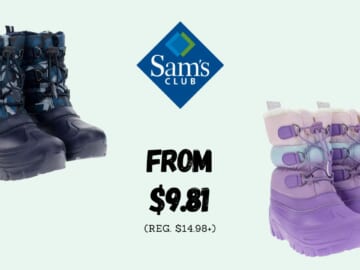 Member’s Mark Kids’ Snow Boots From $9.81 (reg. $15+)