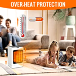 Electric Portable 1500W Adjustable Space Heater with Remote Control $20.99 After Coupon (Reg. $46) – 1.3K+ FAB Ratings!