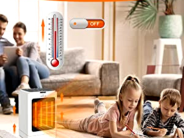 Electric Portable 1500W Adjustable Space Heater with Remote Control $20.99 After Coupon (Reg. $46) – 1.3K+ FAB Ratings!